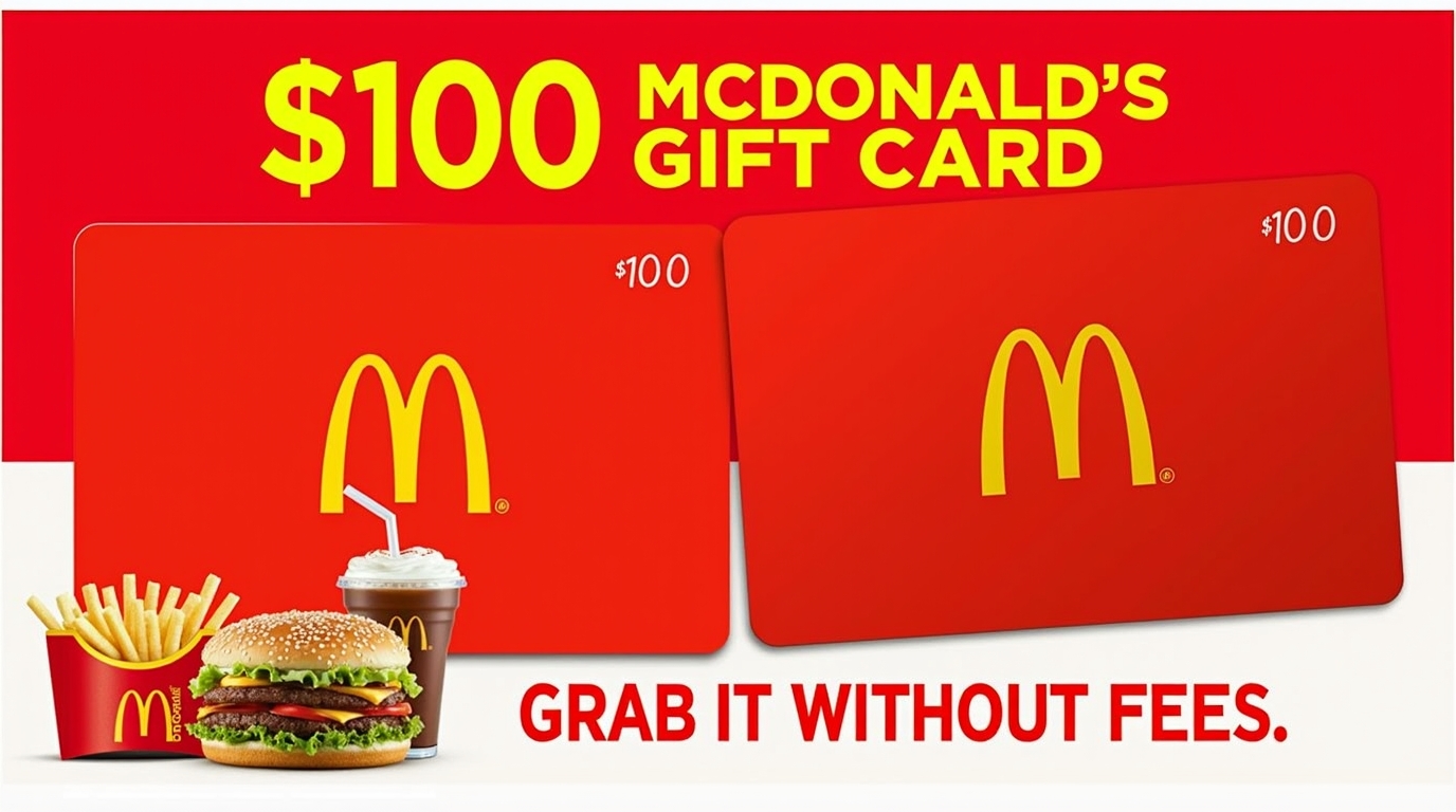 McDonald’s Gift Card: 100% Working Methods to Get Free McDonald’s Cards